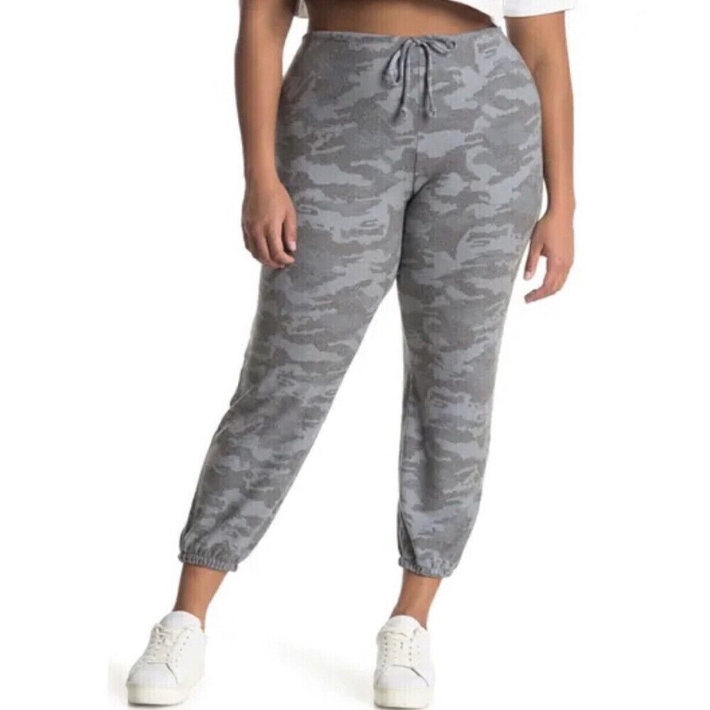 Chaser Women’s Camo Print Knit Lounge Jogger Pants XL NWT